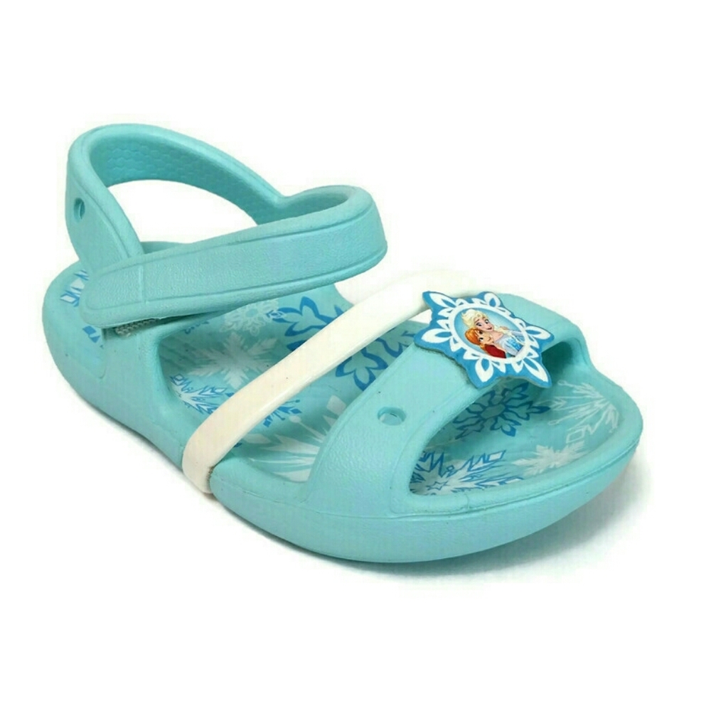 Kids Crocs Lina Frozen Sandal Ice Blue Relaxed Fit